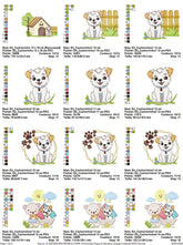 Charming Puppy Embroidery Design Collection – 9 Unique Designs for Your Creative Projects - FineryEmbroidery